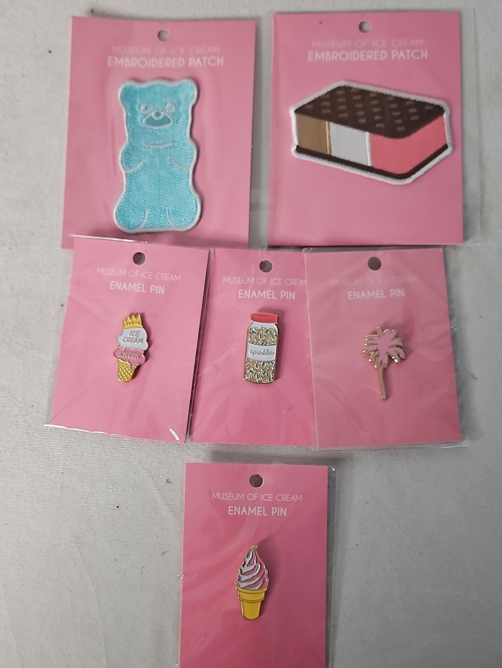 Lot Of Museum Of Ice Cream Pins And Patches